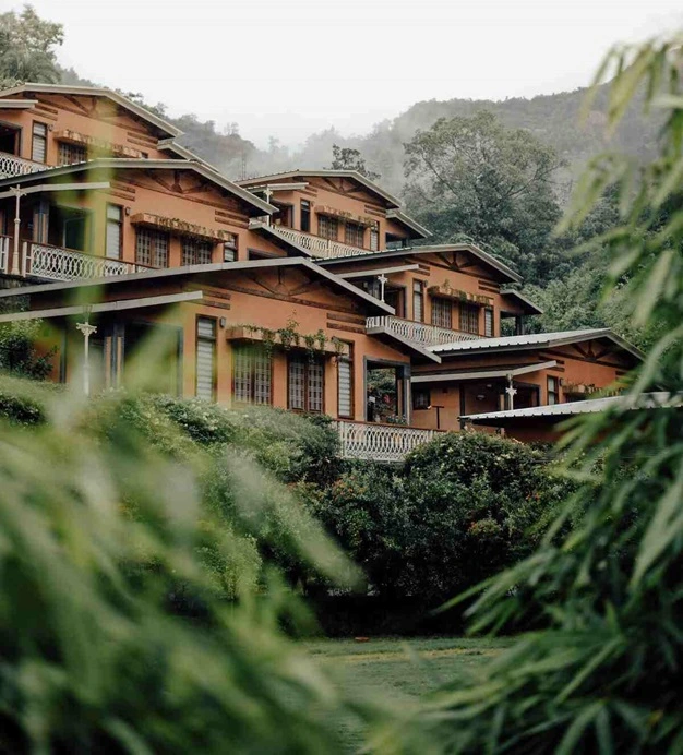 Yoga Retreat in Rishikesh, India at Abhayaranya Yoga Ashram Yoga Retreat Center in Rishikesh, India